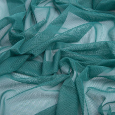 Тканина сітка стрейч м'яка однотонна V-1532 смарагд