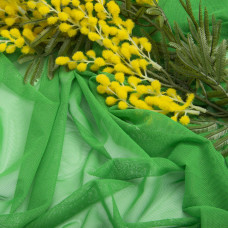 Тканина сітка стрейч м'яка однотонна V-1535 зелена