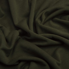 Тканина трикотаж трьохнитка петля Сезон хакі тепла для спортивного одягу