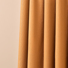 Тканина портьєрна однотонна Naturel  V-107 гірчиця