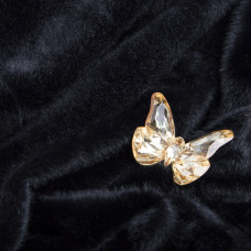 Тканина хутро штучне Барбі чорне