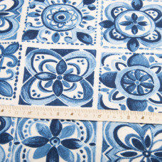 Тканина декоративна Прем'єр Венеція з водовідштовхувальним просоченням V-002 денім