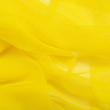 Тканина сітка стрейч м'яка однотонна V-1233 жовта