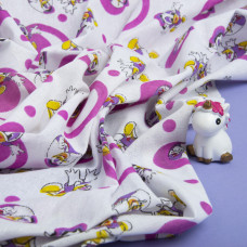 Тканина ситець дитячий Макдональд рожевий