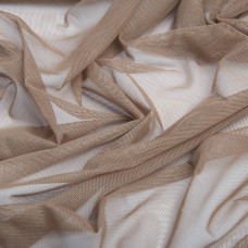 Тканина сітка стрейч м'яка однотонна V-1437 шокочино