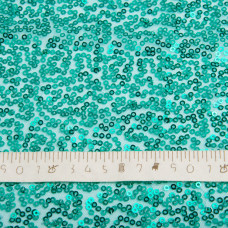 Тканина сітка з паєтками св./бірюза