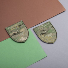 Набір шевронів 2 шт на липучці Поліція особливого призначення мультикам 8х9,5 см вишитий патч нашивка шеврон