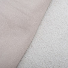 Тканина трикотаж тринитка фліс Сезон кава беж тепла для спортивного одягу