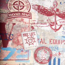 Тканина бязь ранфорс для постільної білизни 2,4 м 10882 v-02 Каліпсо бордо