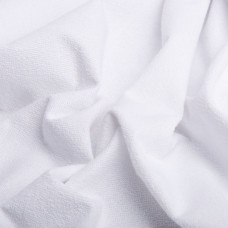 Тканина непромокальна махрова з водовідштовхувальною мембраною біла бавовна для простирадла пелюшок наволочок