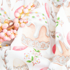 Тканина декоративна скатертина Freedom великдень пудра