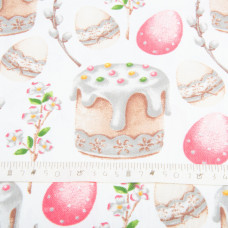 Тканина декоративна скатертина Freedom великдень пудра