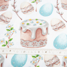 Тканина декоративна скатертина Freedom великдень м'ята