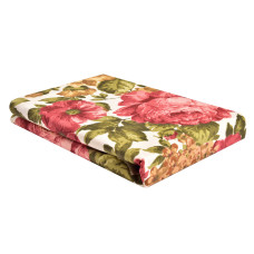 Скатертина 140х170 см з плямо та водовідштовхувальним просоченням IDEIA бавовна півонія бордо