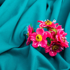 Тканина однотонна котон джинс стрейч мор хвиля