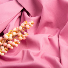 Тканина однотонна котон джинс стрейч рожевий фрез