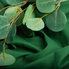 Тканина однотонна котон джинс стрейч зелений