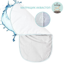 Кокон позиціонер для сну немовлят SEI DESIGN бавовна 88х60х12 см гніздечко натуральна тканина антиалергенний