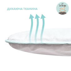 Кокон позиціонер для сну немовлят SEI DESIGN бавовна 88х60х12 см гніздечко натуральна тканина антиалергенний