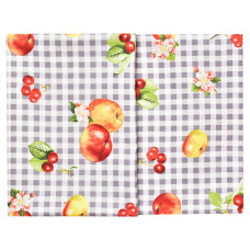 Скатертина IDEIA 140х170 см бавовняна скатертина з водовідштовхувальним покриттям, принт Яблука