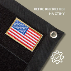 Патч Борд тактичний 69х110 см для шевронів нашивок та нагород складна панель-стенд з липучкою для колекціонерів та військових
