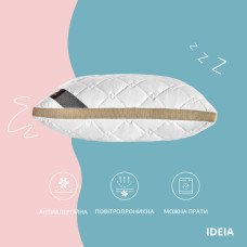 Подушка 50х70 см PRESENT IDEIA антиалергенна з дихаючим бортиком