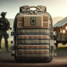 Набір шевронів 2 шт на липучці Карта Туз Пік 5х8 см вишитий патч нашивка шеврон Ace of Spades