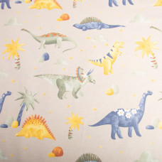 Тканина бязь ранфорс для постільної білизни 2,4 м 26334 дiно беж