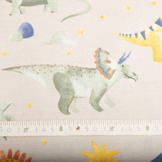 Тканина бязь ранфорс для постільної білизни 2,4 м 26334 дiно беж