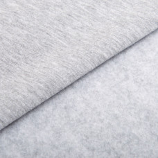 Тканина трикотаж тринитка фліс Сезон меланж св/сірий