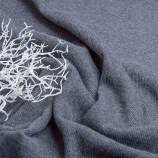 Тканbyf трикотажне полотно Кашкорсе 300 г/м2 т/сірий меланж