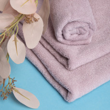 Рушник махровий 70х140 Ніжність IDEIA банний щіл 500 г/м2 бавовна, натуральний бавовняний, пудра