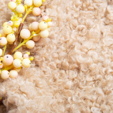 Тканина хутро штучне Каракуль карамель