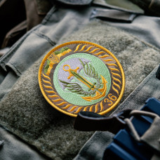 Набір шевронів 2 шт на липучці 36 Окрема десантно штурмова бригада ДШВ ЗСУ 8,8 см вишитий патч нашивка