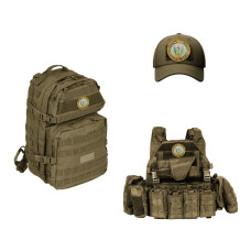 Набір шевронів 2 шт на липучці 36 Окрема десантно штурмова бригада ДШВ ЗСУ 8,8 см вишитий патч нашивка