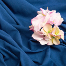 Тканина кулір з еластаном синій