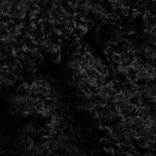 Тканина хутро штучне Каракуль чорний