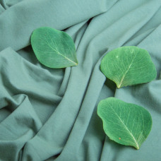 Тканина кулір з еластаном темна олива