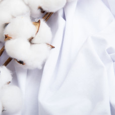 Тканина кулір з еластаном білий