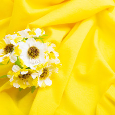 Тканина кулір з еластаном лимон