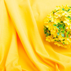 Тканина кулір з еластаном жовтий