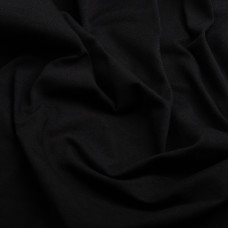 Тканина кулір з еластаном чорний