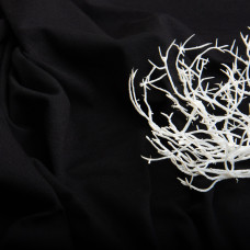 Тканина кулір з еластаном чорний