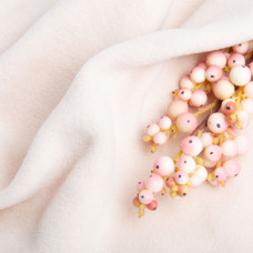 Тканина фліс однотонний 280 г/м2 тепла тканина поларин антипілінг, м'яка для флісівок, кофт, штанів св.беж