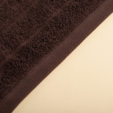Рушник махровий 50х80 Хвиля щільність 500 г/м2 бавовна шоколад для обличчя та рук