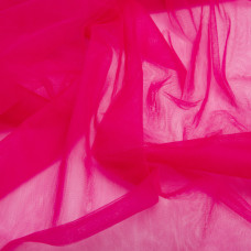Тканина фатин євро 300 см 15 г/м2 легка декоративна для суконь, костюмів, декору V-H120 фуксія