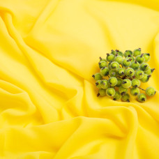 Тканина плательний шифон Sheila жовтий