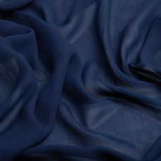 Тканина плательна шифон Sheila св/navy