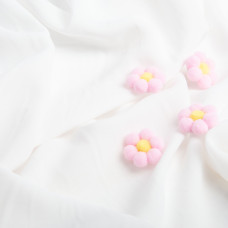 Тканина плательна шифон Sheila молоко