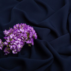 Тканина плательна шифон Sheila темно синій